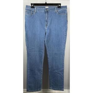 LL Bean Classic Fit Denim Jeans Women’s Size 18 REG 36x31